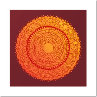 Sunny mandala Posters and Art